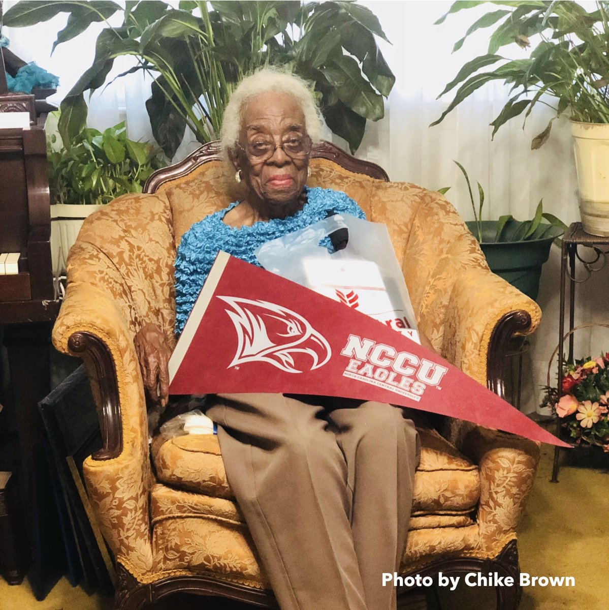 As we celebrate homecoming, SLIS spotlights alumna Maggie Poole Bryant, who has the distinction of being NCCU’s oldest living alumna at 108 years old. Mrs. Bryant earned a Library Science degree in 1943, after an initial degree in history (‘38) and before earning a masters (‘57).