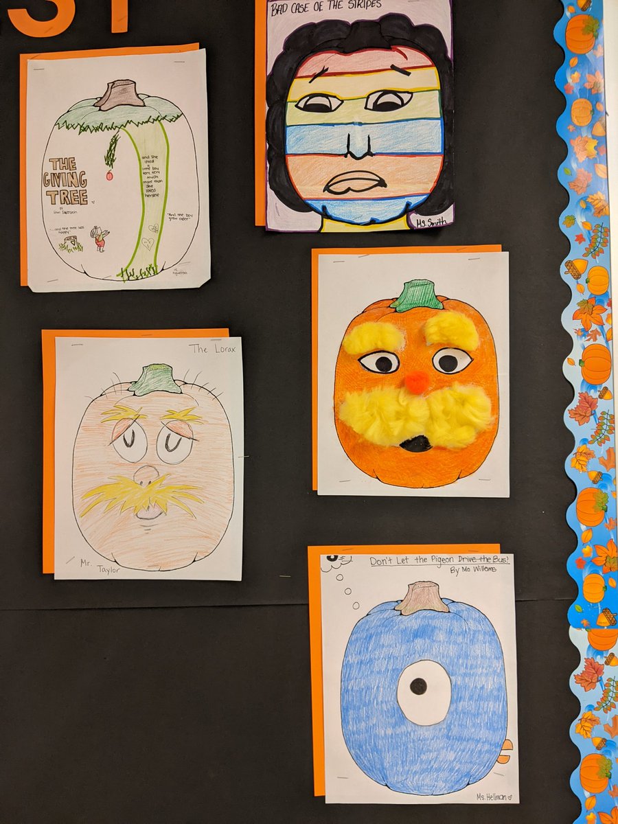 Staff at MHES got in the spirit and decorated their own book character pumpkins. Why should the students have all the fun? 🎃🎃