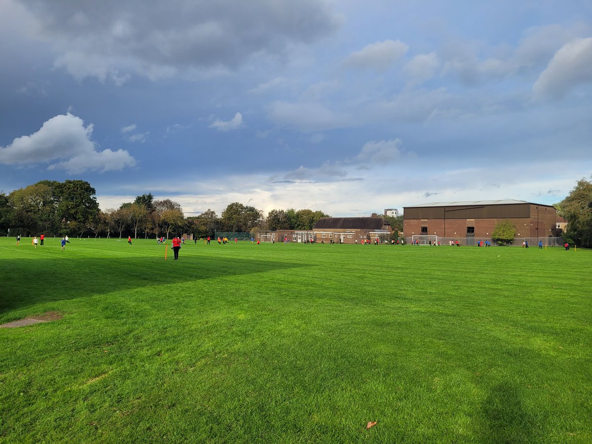 Perfect weather this afternoon for our playground festival run by the Y5 leaders and our Y3 &amp; 4 Cross Country.