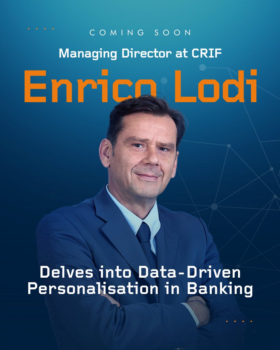 Strands's tweet image. 💡Interested in the future of #Analytics, big data processing, and #DigitalBanking? 🏦 🌐
Get ready for an insightful conversation between @enablebanking, one of our partners, and Enrico Lodi, the Managing Director at CRIF.
⏳ Stay tuned to learn from a pioneer in the industry!