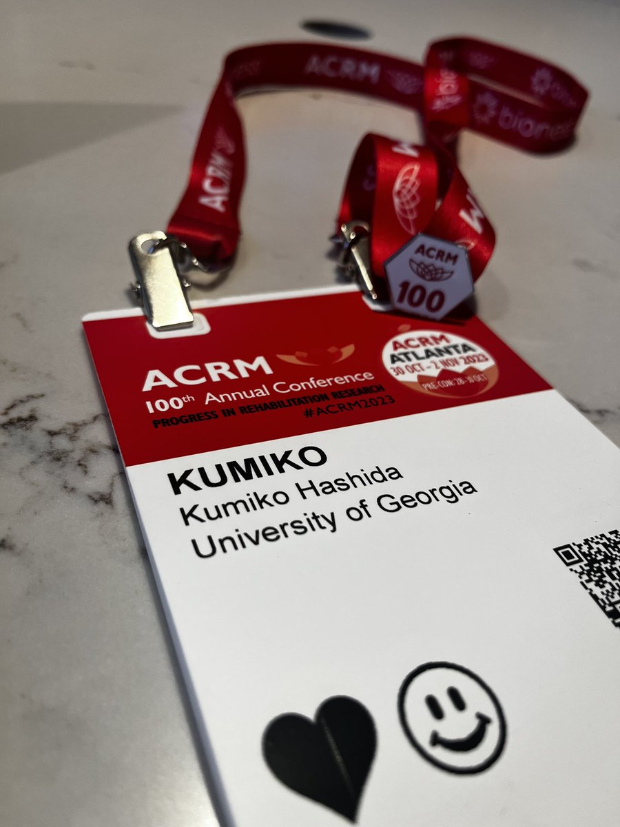 First conference as postdoc! <a href="/ACRMconference/">ACRM Annual Conference</a> 
Excited to learn, network and present my current project 🚗 🧠🙌
<a href="/UGAconcussion/">UGAconcussion</a>