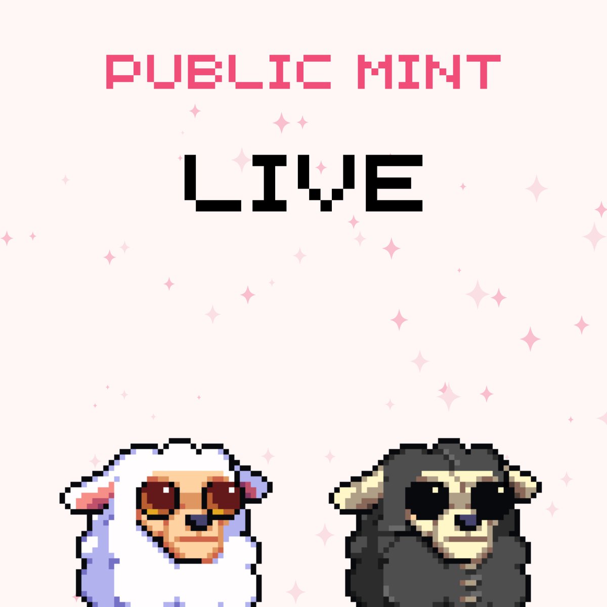 Public Mint is now LIVE 🐑 

Mint link: sheepparademint.wtf 

Again, special thanks to <a href="/WestCoastNFT/">Westcoast Is Onchain</a> and <a href="/artlabxyz/">Artlab</a> for helping out!