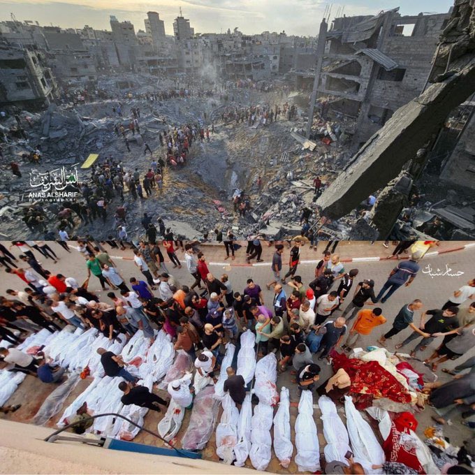 لكِ الله يا غزّة .. 💔🇵🇸