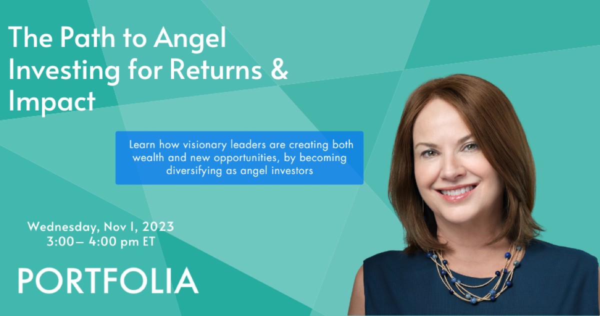 Check out "The Path to Angel Investing" hosted by Trish Costello, CEO &amp; Founder of <a href="/Portfolia1/">Portfolia</a> on November 1st.  bit.ly/3u1TiB7