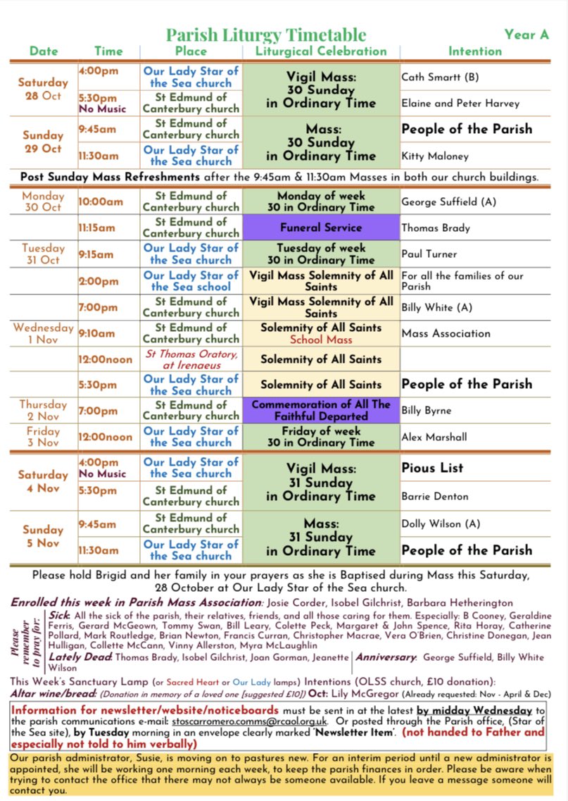 St Oscar Romero R.C. Parish, Seaforth & Waterloo tweet media