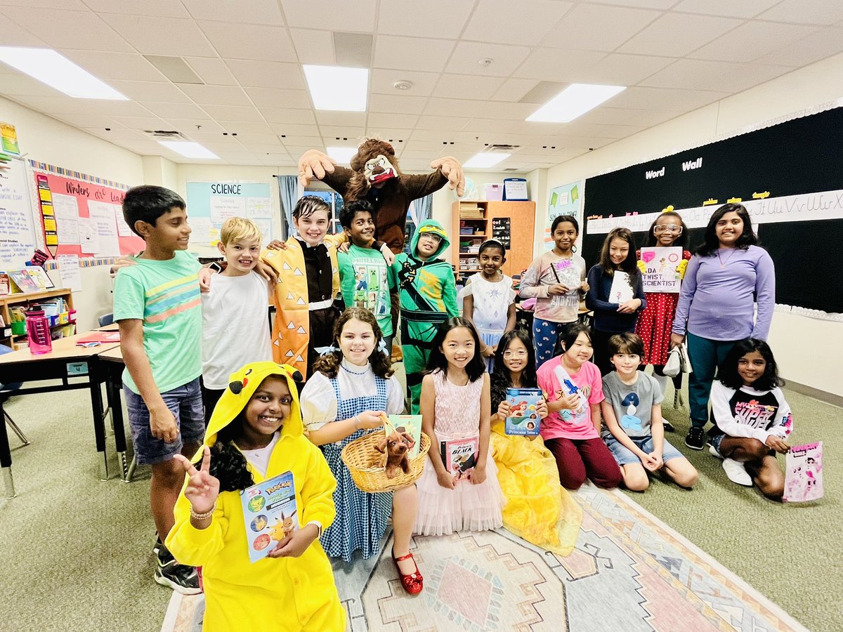 MsKalra's tweet photo. Students transformed into their favorite book characters, bringing the magic of literature to life in our classrooms. @McSpeddenES https://t.co/wzis7sFhwY