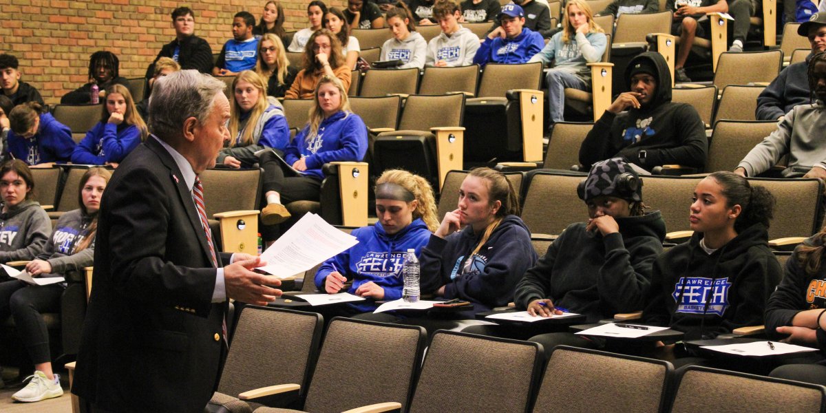 Nearly 160 first-year LTU student-athletes gathered on Sunday for the 2nd annual Blue Devils SOAR academic success workshop celebration event! 💙🤍

LTU instituted the workshop to help onboard and encourage retention of first-year student-athletes.

#WeAreLTU