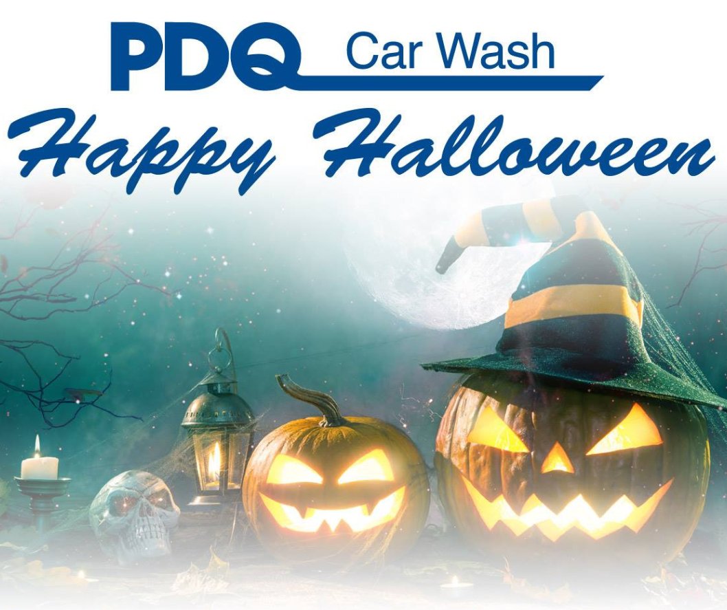 PDQCarWash's tweet photo. 🎃 Get Spooktacularly Clean at PDQ this Halloween! 👻

Make a pit stop at any PDQ Car Wash and prepare for the aftermath of candy wrappers!

No trick, but there is a treat: you can pick up a 2 PK at a wicked 20% off while you're here. 🚗✨ https://t.co/SHtTyu5yqY