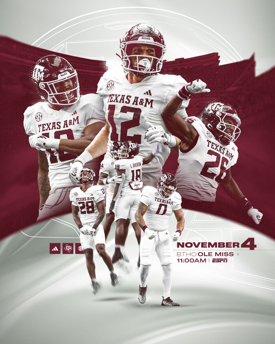 Turn the page to November. 

🏟️ Vaught-Hemingway Stadium 
🕚 11 AM
📺 ESPN
#BTHOolemiss