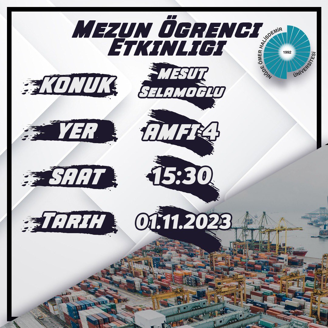 OHUUTLK's tweet photo. Mezun öğrenci etkinliğimize hepiniz davetlisiniz @NOHUIIBF @NOHUniversitesi #niğde https://t.co/UVdusvFNU8