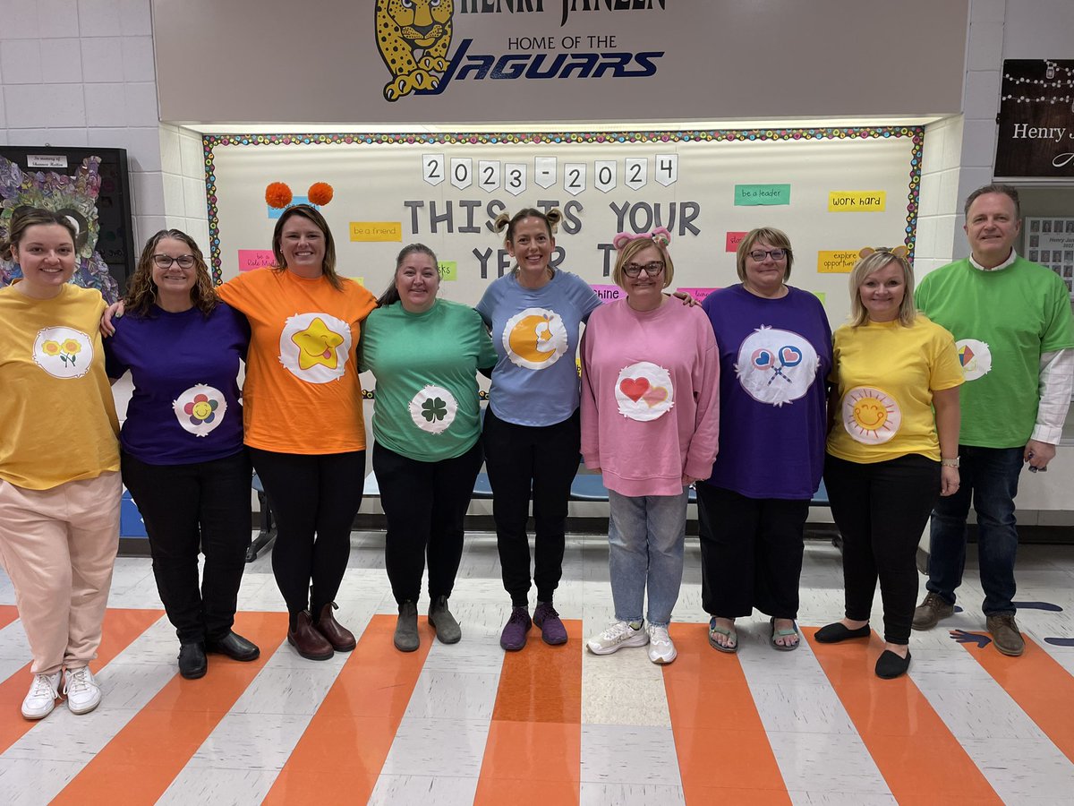 Hey @GeorgeLeeSchool <a href="/SchoolJanzen/">Henry Janzen School</a> is ready for a Care Bear Stare!