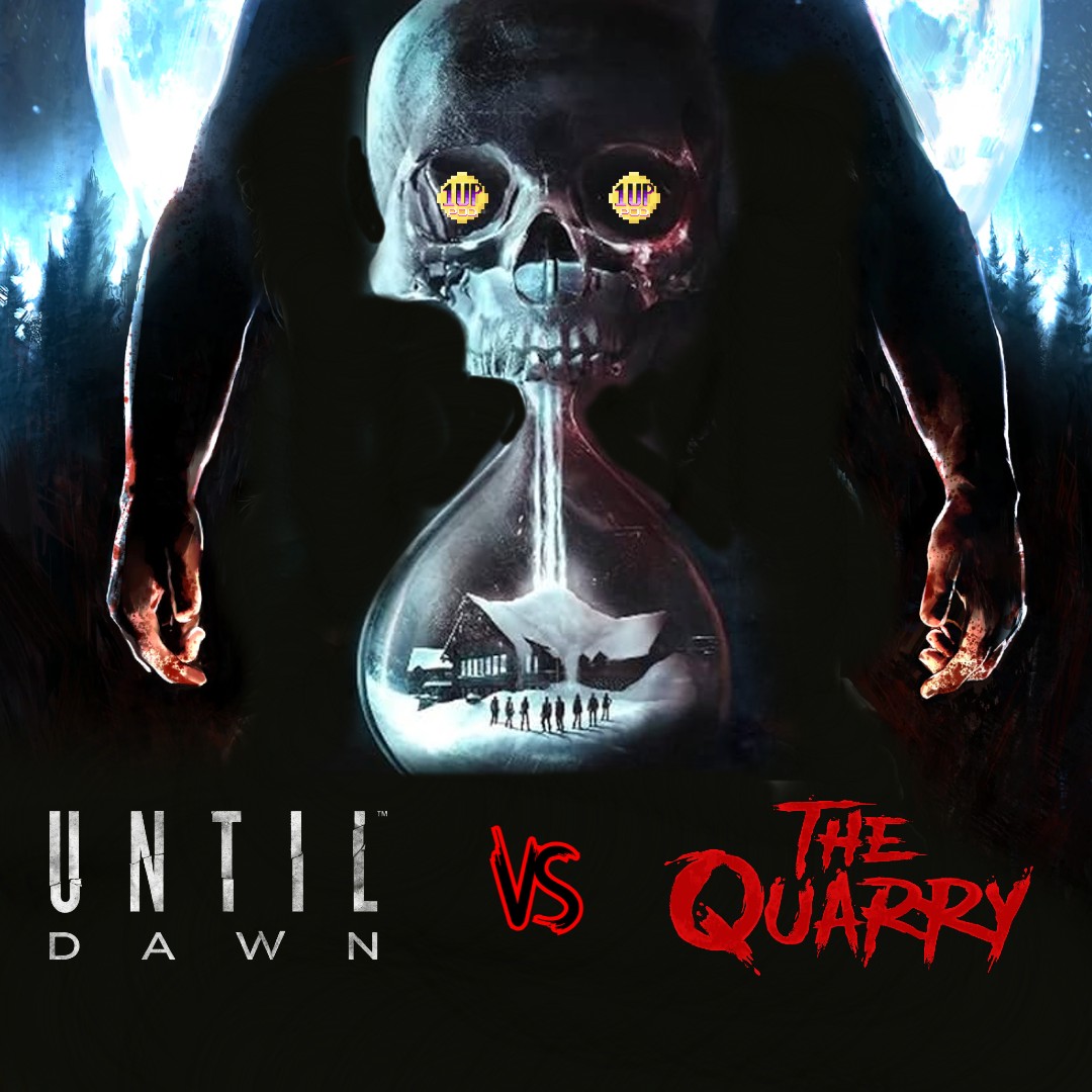 1uppod's tweet photo. VIDEO GAME DEATHMATCH -

Until Dawn vs The Quarry.

Happy Halloween! Join Andy as he pits @SuperMGames' duet of modern horror classics against each other, while being pursued by a masked psychopath!

https://t.co/HQF7CFExnq https://t.co/hHHZYPfOTg