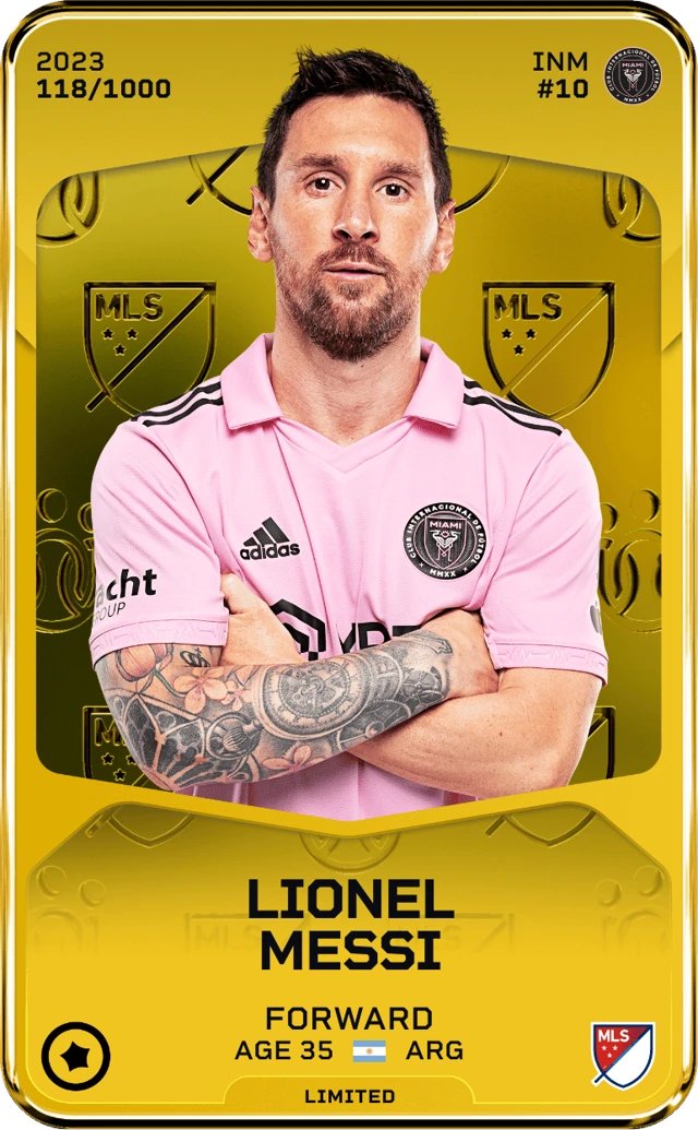 SorareInfo's tweet photo. 🎉 Celebrate Messi's Ballon d'Or win with us! 🌟 Enter to win a Limited card from Lionel Messi. It's easy:

1⃣ Like & Retweet this tweet 🔁
2⃣ Follow @SorareInfo, @Numeramesh & @BorisNedeltchev on Twitter ✅
3⃣ Comment with your prediction for the next Ballon d'Or winner 🥇

🍀 Drawing on Tuesday, Nov 7th at 7 p.m. CET. Good luck! 👍 #MessiBallonDOr #Giveaway