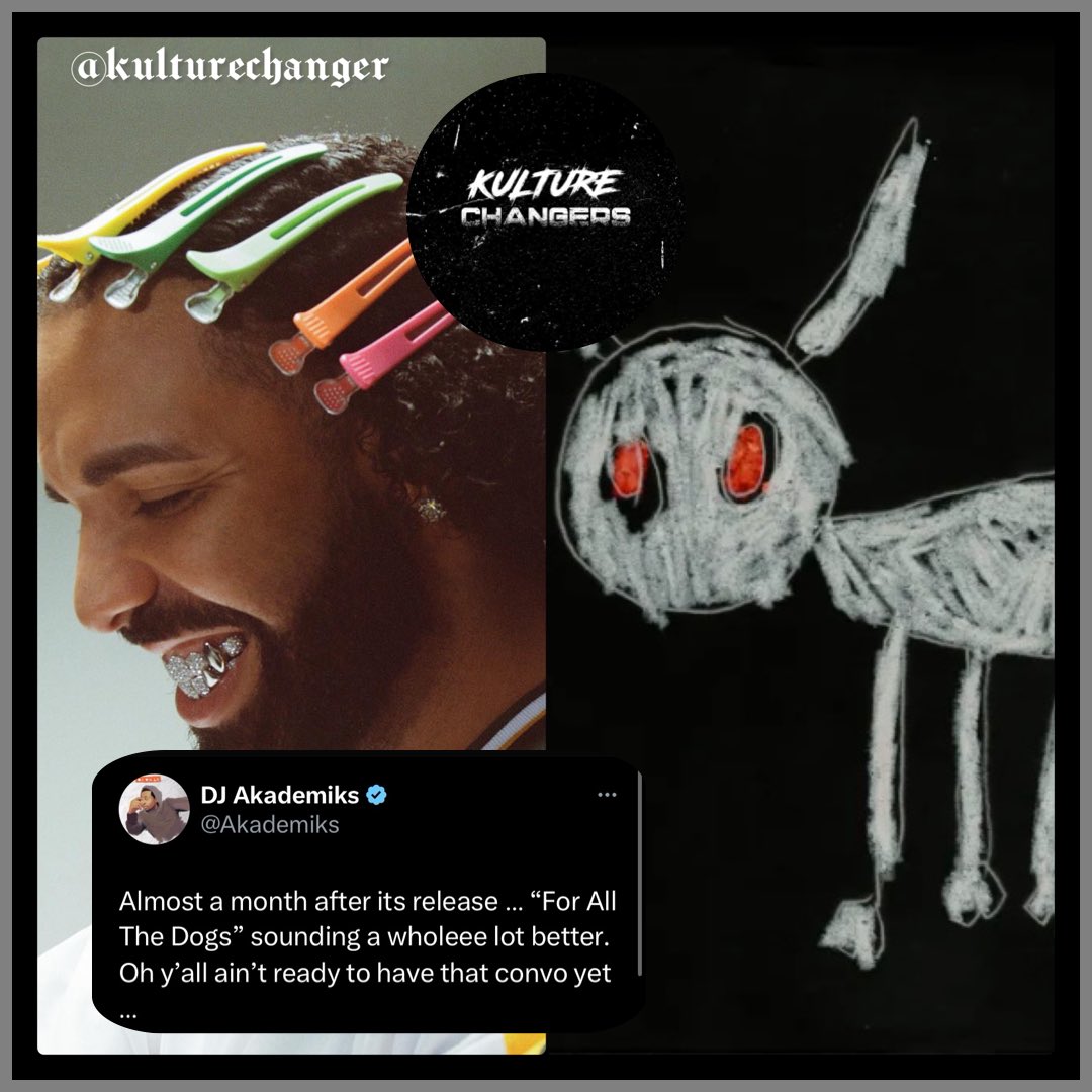 Rapfacts11's tweet photo. After a month later how are we feeling about #Drake  For All The Dogs… Definitely grew on me more as time passed one of my favorite albums this year 💿 https://t.co/fNnBCfyhXS