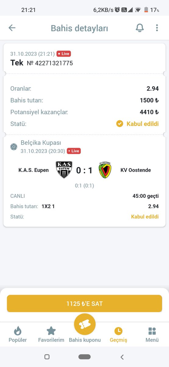 kaos_bett's tweet photo. #Canlibahis

Ev 1 üst... Oran 1.45...

Kasası müsaitler ev kazanır

Bol şanss https://t.co/aEY25B2d0W