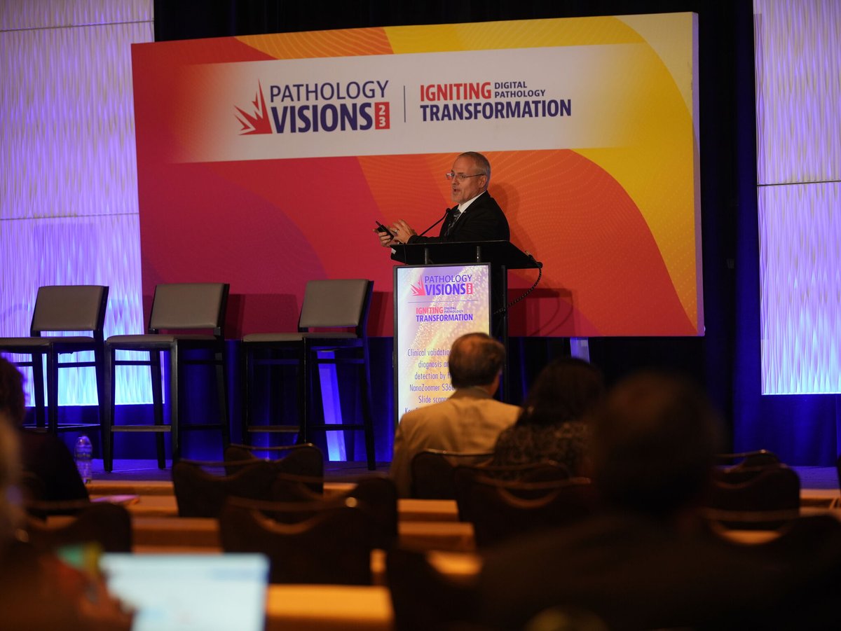 dpatweet's tweet photo. Prof. Anil Parwani and Prof. Liron Pantanowitz presented "Current uses of AI in the Pathologist's Digital Daily Workflow, and What the Future Holds" at #PathVisions23 📈 https://t.co/J1iz9XCtL4