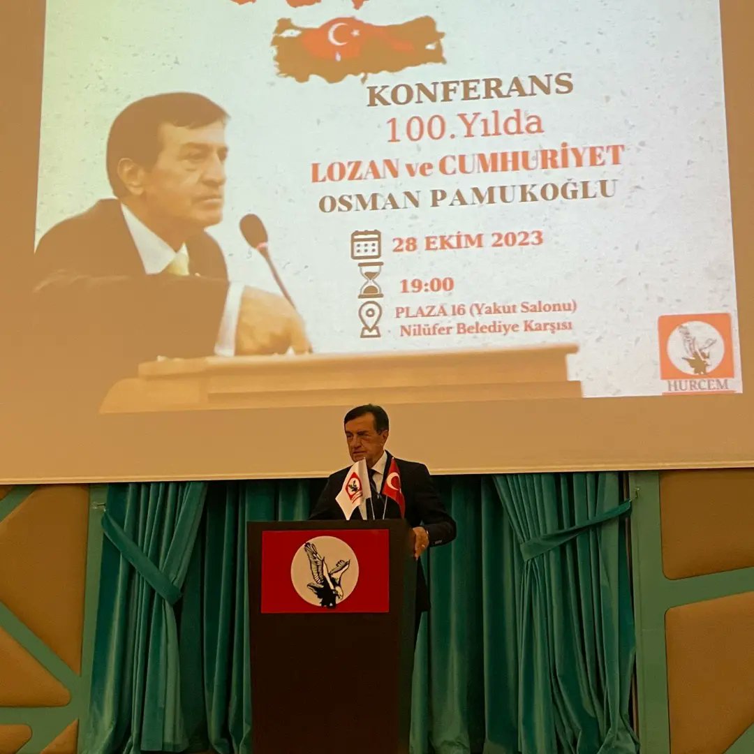 hur_cem's tweet photo. Bursa’da, Hür İnsanlar Cemiyeti olarak düzenlediğimiz “100. Yılda LOZAN ve CUMHURİYET” konulu konferansımıza katılan herkese teşekkür ederiz. https://t.co/OqnHLVQVrN