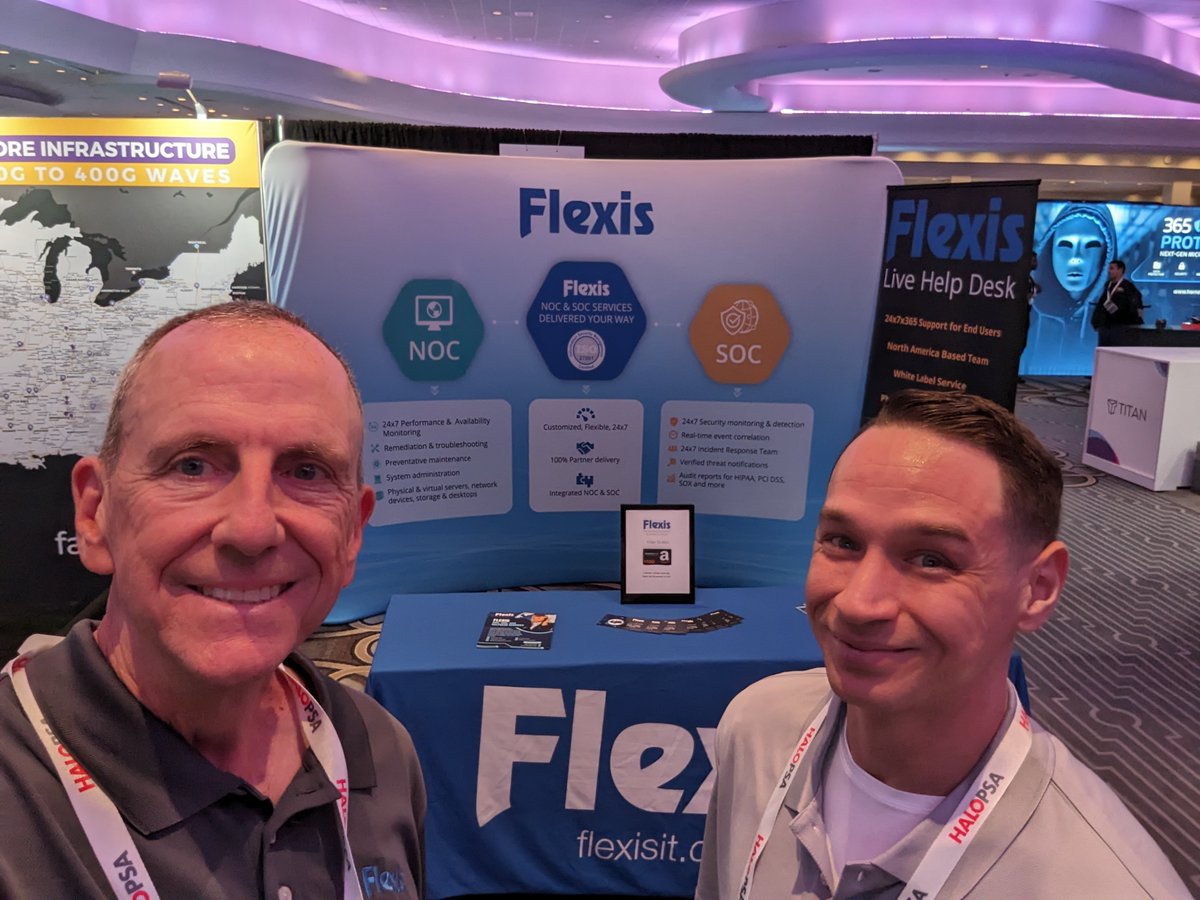 Flexisit's tweet photo. Exciting day at the Channel Futures Leadership Summit, the must-attend event for current and future channel leaders! Swing by booth #119 to meet our team and discover how our #NOC #SOC and #helpdesk services can drive your business forward. #Flexisit #ChannelLeadershipSummit https://t.co/v4Ulzf3kst