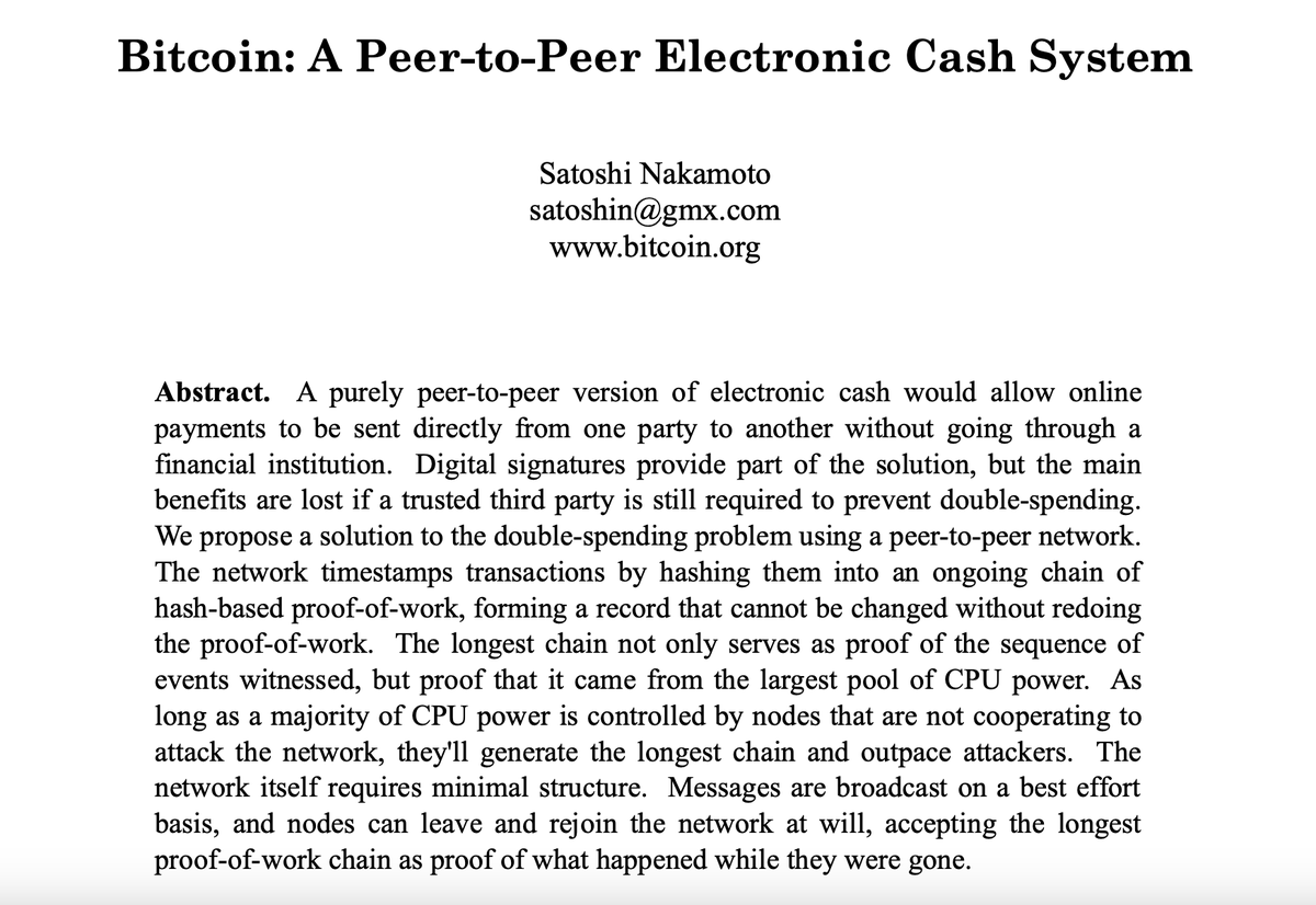 chainway_xyz's tweet image. Happy #Bitcoin whitepaper day 🧡

The day that introduced the principle: &quot;Don&apos;t Trust, Verify&quot; to the world. 

#BitcoinWhitepaper