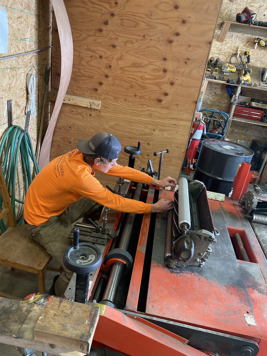 Training the next generation turf student on grinding reels.