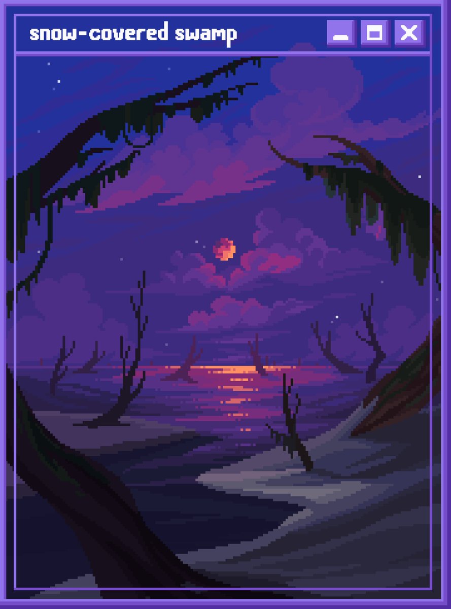 16pxl's tweet photo. swamps ive made for magic the gathering 🖤 https://t.co/aWYAapPhEk