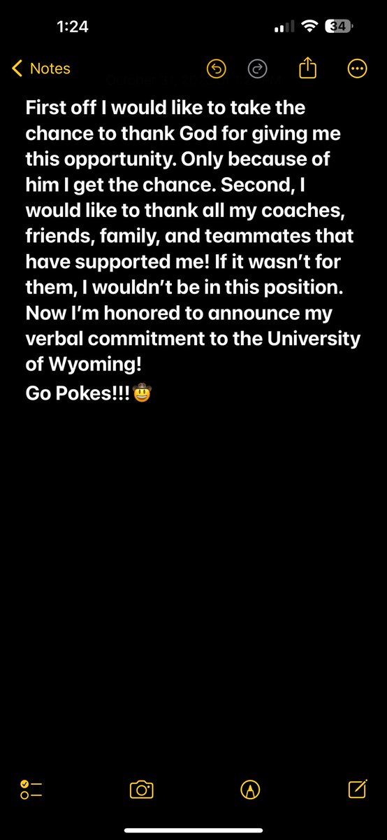 1_Braylon_1's tweet photo. COMMITTED!!!! Go Pokes!!!🤠🤠@CoachTripodi @CoachCBohl @CoachTimWYO @ghaugii7 @CoachTJLucas @samantha_patten https://t.co/AxvcUiqD9R
