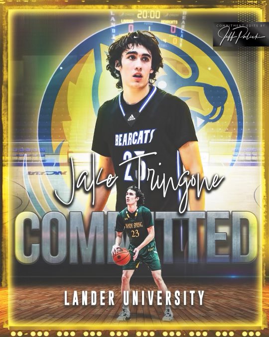 100% COMMITTED Thank you to my family, friends,and coaches for supporting me throughout this whole process. Thank you to Coach Wattad and the rest of the Lander coaching staff for this opportunity!