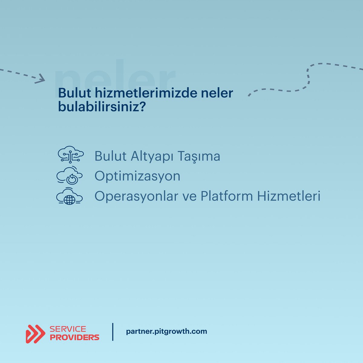 pitgrowthtr's tweet photo. PitGrowth Servis Sağlayıcıları İle Geleceğe Yolculuk İçin İşinizi Dijitalleştirin☁️

Günümüz hızlı tempolu iş dünyasında başarının anahtarı, işlemlerinizi optimize etmek ve işinizi genişletmektir. İşte burada PitGrowth Bulut Hizmetleri devreye giriyor. https://t.co/0BH6lCaKF0