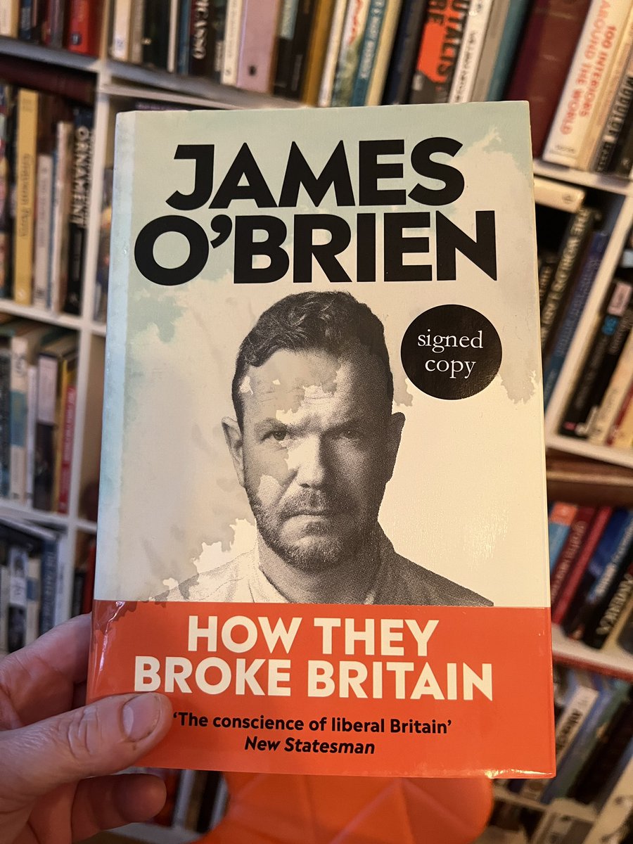 Excited that my signed copy of @mrjamesob’s new book arrived today. By the looks of it, it swam here. Or perhaps this was a special Halloween limited edition! Anyhow, looking forward to finally cracking the spine of it.
