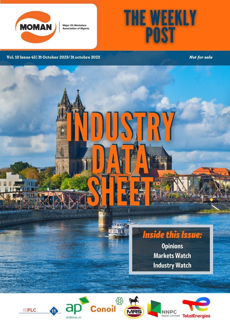 meman_info's tweet photo. Industry Data Sheet - The Weekly Post
#MOMAN
#BetterTogether
#TheWeeklyPost
#datasheet
#petroleumindustry
#Nigeria https://t.co/k3SwDByPaP