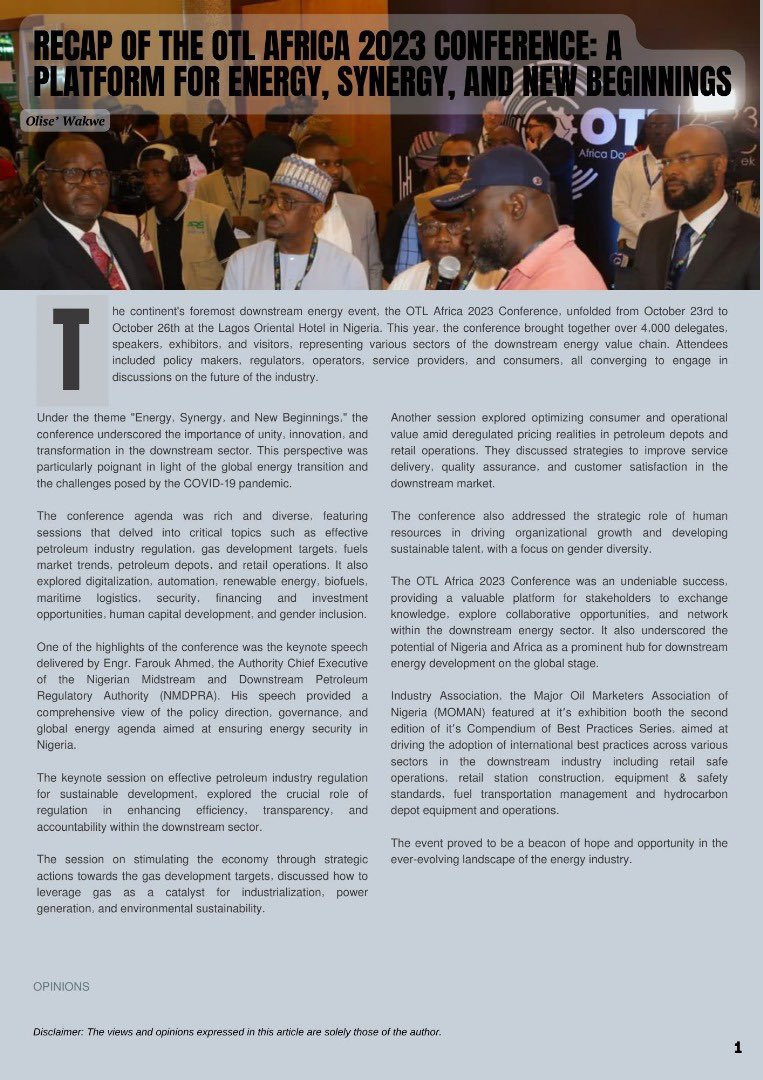 meman_info's tweet photo. Industry Data Sheet - The Weekly Post
#MOMAN
#BetterTogether
#TheWeeklyPost
#datasheet
#petroleumindustry
#Nigeria https://t.co/k3SwDByPaP