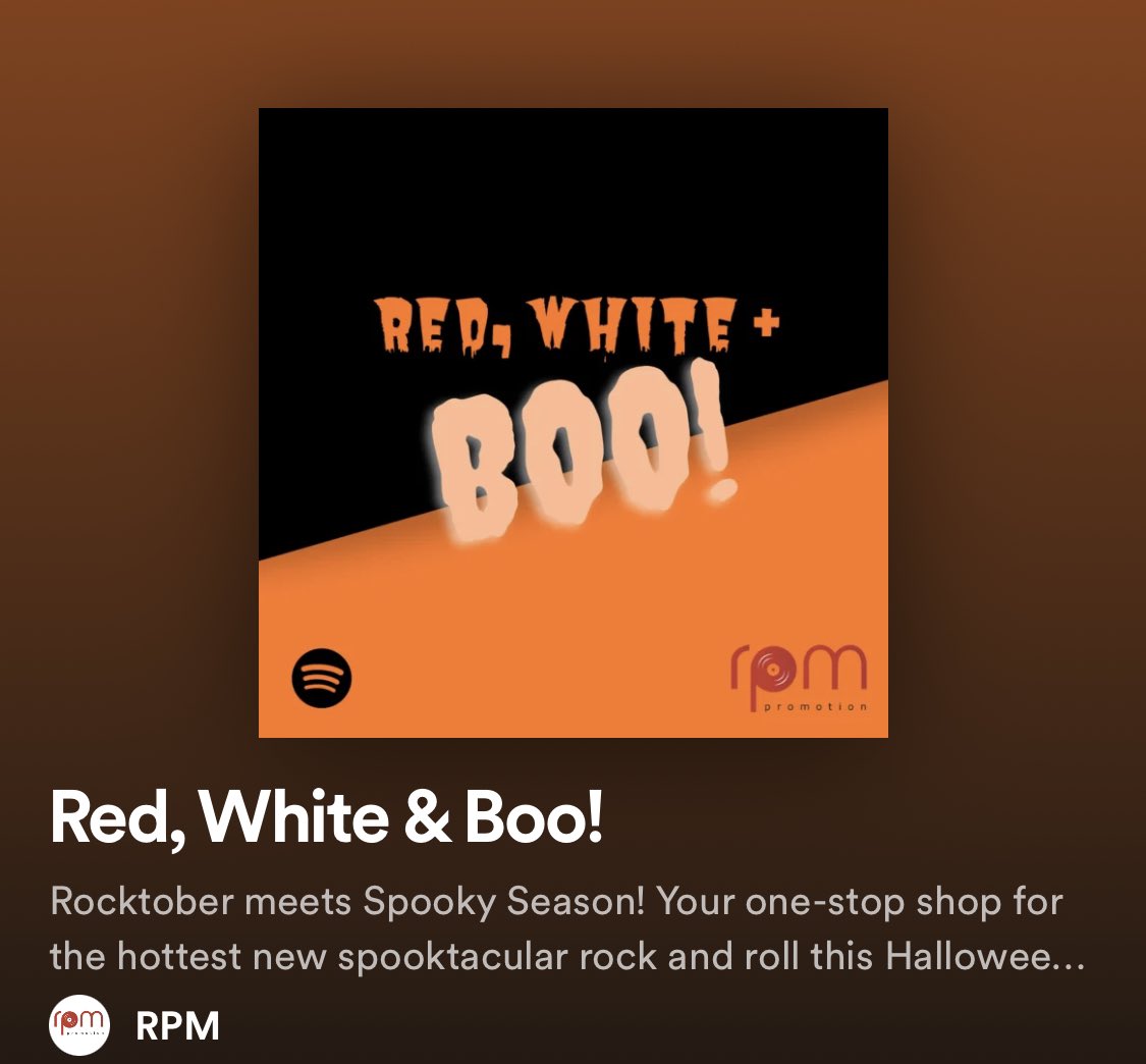 Boo! 👻 🎃 A playlist that will make you Scream 😱 this Halloween! Killer classics + the spooktacular new rock that’s hot on the charts awaits you  ft The Lazys Avatar <a href="/BlkStoneCherry/">Black Stone Cherry</a>, <a href="/bigwreckmusic/">Big Wreck</a> <a href="/TheStruts/">The Struts</a> @JamesBlondeBand <a href="/WhaleandtheWolf/">Whale and the Wolf</a> + more!  open.spotify.com/playlist/0q7KP…