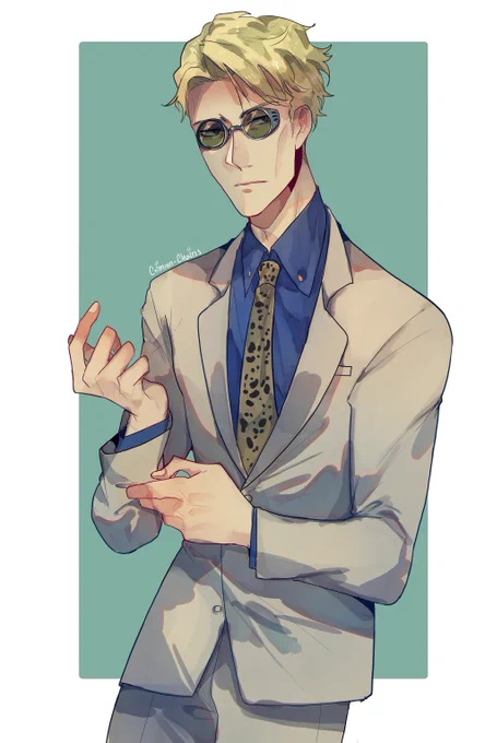 IDK I just felt like drawing Nanami with and without his suit XD I like him!  #JujutsuKaisen