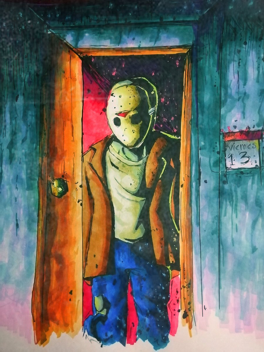 GaddielLike's tweet photo. jason te desea un feliz halloween!!
#HappyHalloween #JasonVoorhees #fanart #horror #slasher https://t.co/FxgSQnzZ2b