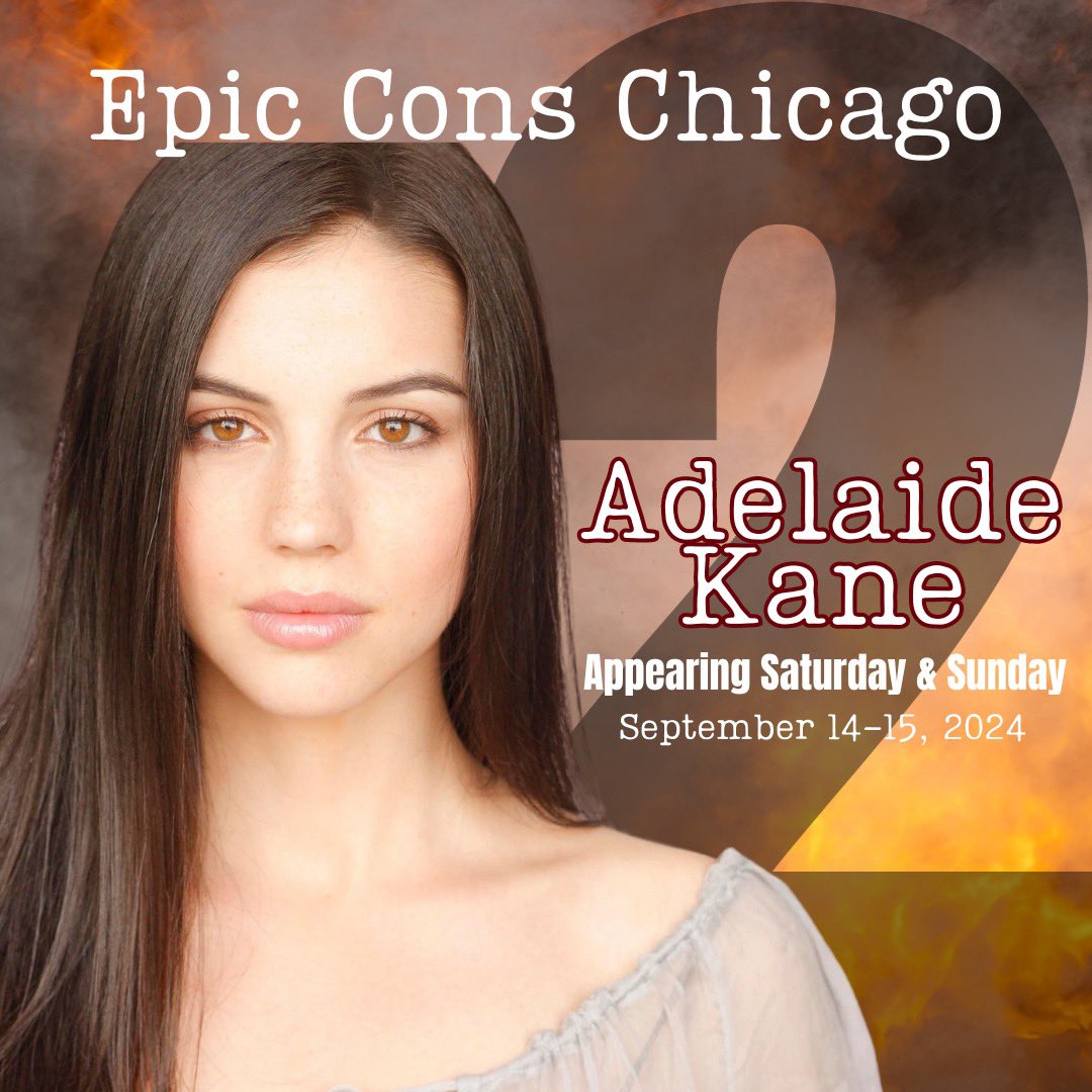 #ECC2 GUEST ANNOUNCEMENT! Please welcome #AdelaideKane to the lineup! Tickets on sale now on epiccons.com.
