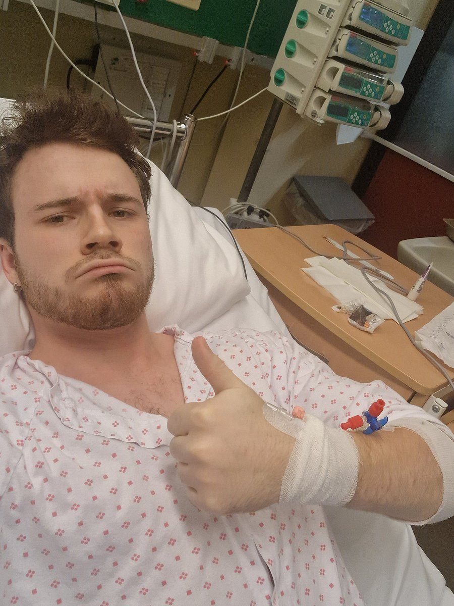 Happy halloween everybody, decided to dress up as a patient at a hospital today! 🎃