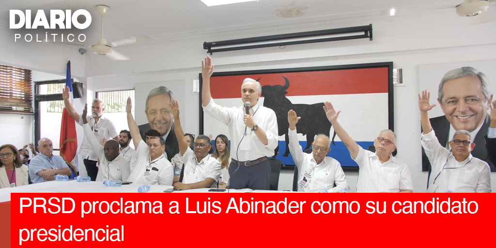 DiarioPolticoRD's tweet image. El Partido Revolucionario Social Demócrata (PRSD) oficializó a Luis Abinader como su candidato presidencial para las próximas elecciones de mayo del 2024, en un acto en el que se ratificó el apoyo de la organización a la actual gestión gubernamental

#DiarioPoliticoRD
#PRM #PRSD