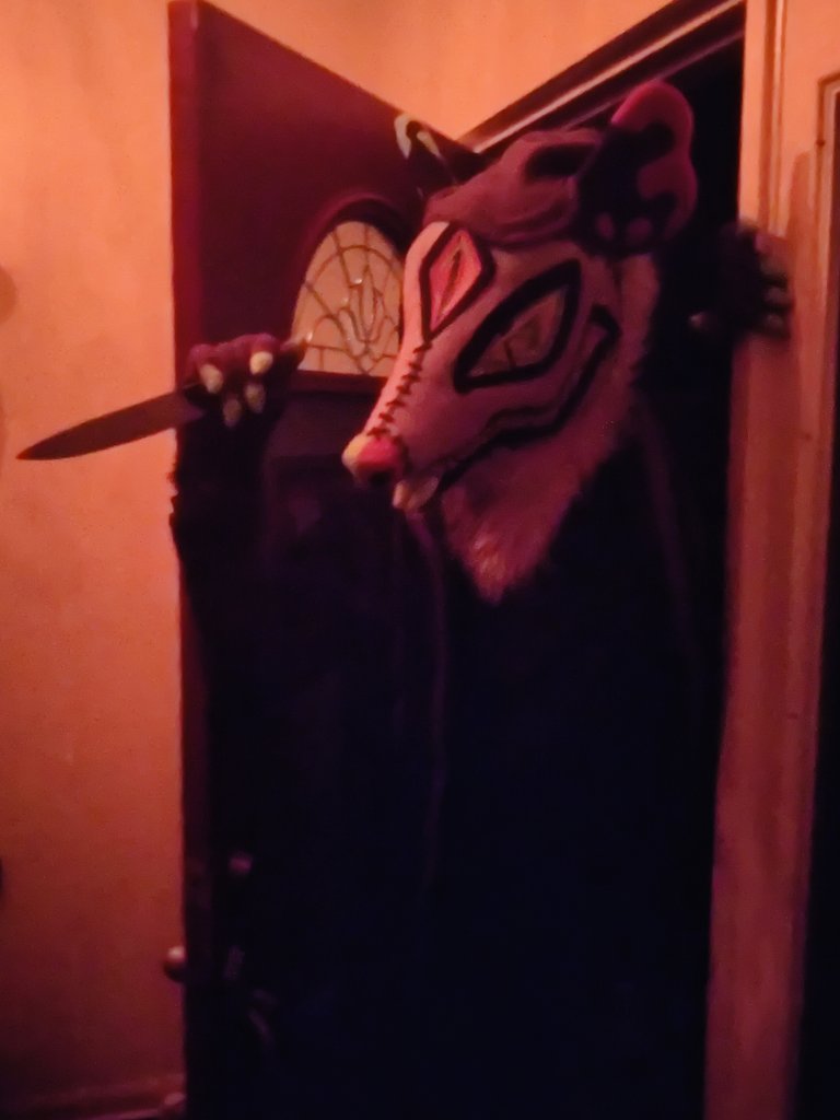 He comes in your house like this, would you give him candy?