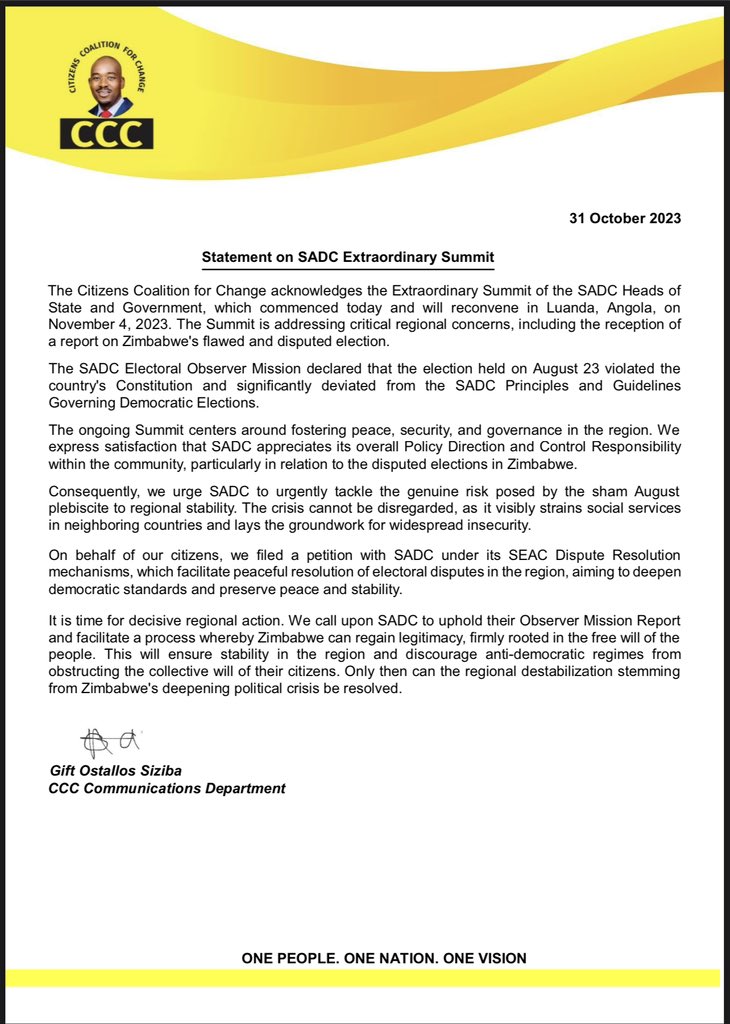 🗞️Press Statement on SADC Extraordinary Summit: We urge SADC to urgently tackle the genuine risk posed by the sham August plebiscite to regional stability. The crisis cannot be disregarded, as it visibly strains social services in neighboring countries and lays the groundwork…