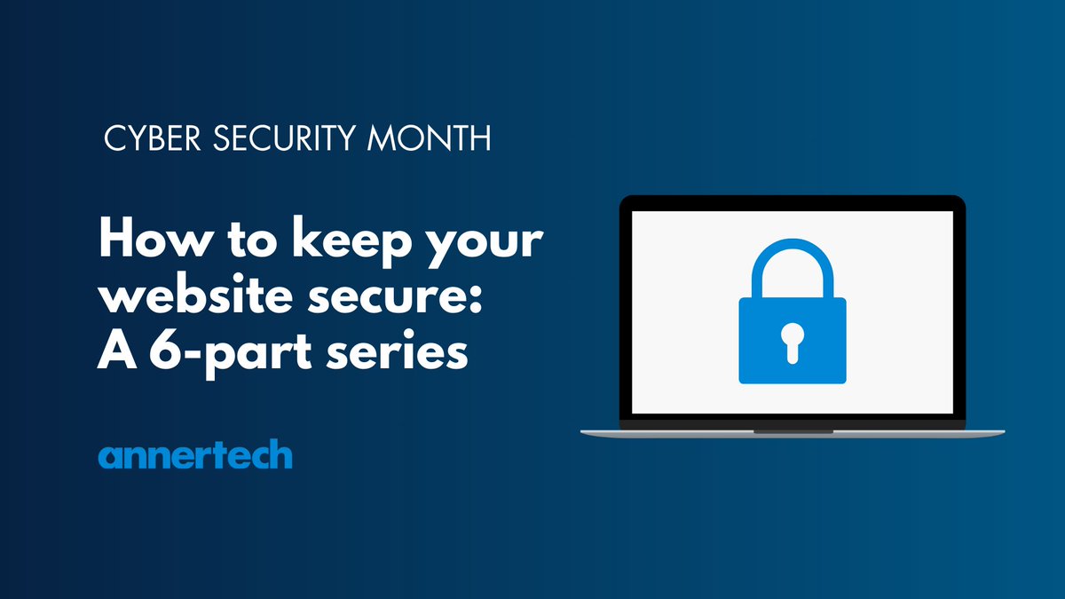 annertech's tweet image. October was #CybersecurityMonth. From keeping users safe, to forms and bots, #security updates, #data and pen-tests. This six-part series by @netrunnerIT  explores #website security, what can go wrong, and what you can do about it.