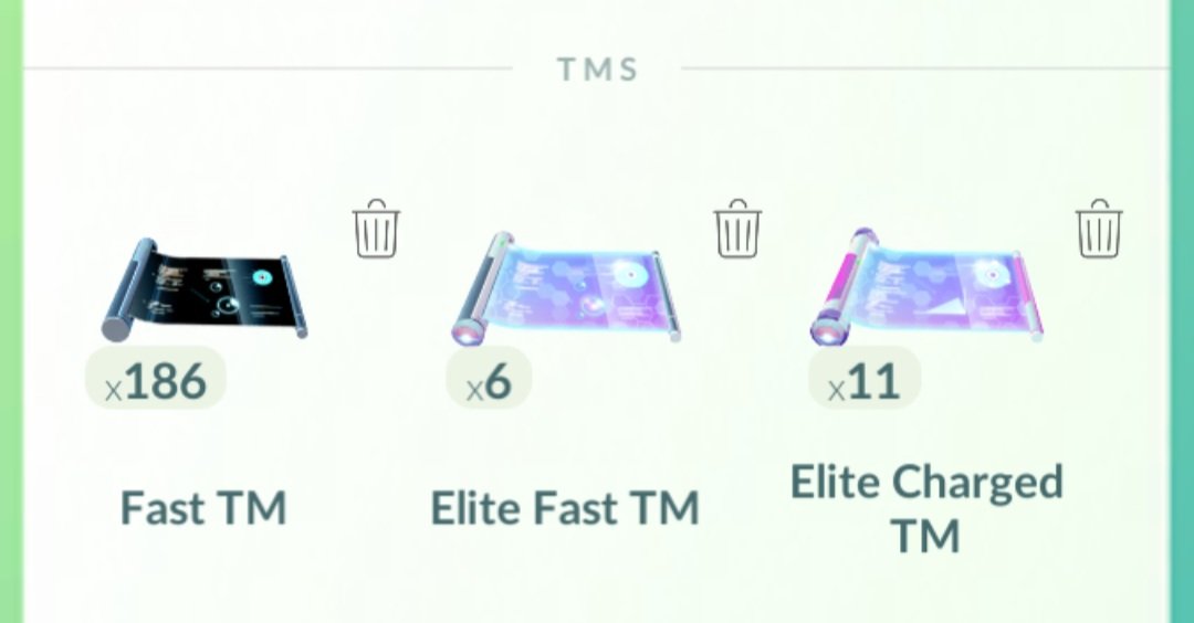Sincerely asking if we can get a TM system rework. Even raiding at a consistent rate and playing GBL yields nowhere near enough TMs, only to lose them all playing charge move roulette. It's extremely demotivating and the move pools have only increased

<a href="/PokemonGoApp/">Pokémon GO</a> 
<a href="/NianticHelp/">Niantic Support</a>