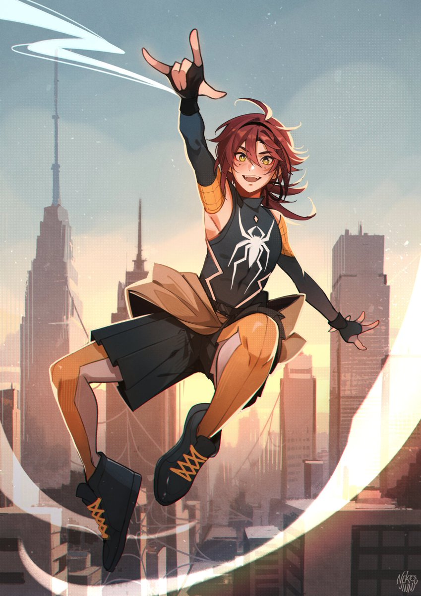 NekoJinnyArt's tweet image. 🕷
spiderzou commission for EN VA @KieranReganVA ! 
#GenshinImpact #Heizou