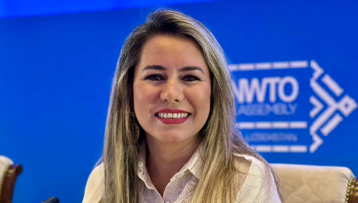 VIDEO Angie Duarte de Melillo, Ministra de Turismo de Paraguay en la 25ª Asamblea General de la Organización Mundial del Turismo (UNWTO) de las Naciones Unidas en Uzbekistán @UNWTO #senatur #25unwto #untravel #unraveltraveltv @UnravelTravelTV Video Link: youtu.be/MzyItqZ0_ek?si…