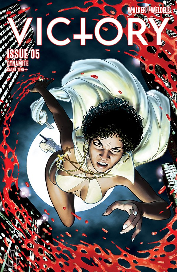 DynamiteComics's tweet photo. In stores this week, Victory #5 with covers by Carla Cohen, Giuseppe Matteoni, Brett Weldele, Ken Haeser and cosplayers Alicia Marie and Rachel Hollon.
#vampirella #davidfwalker #brettweldele
https://t.co/YCOAFNps5P https://t.co/v1afOh3mMv