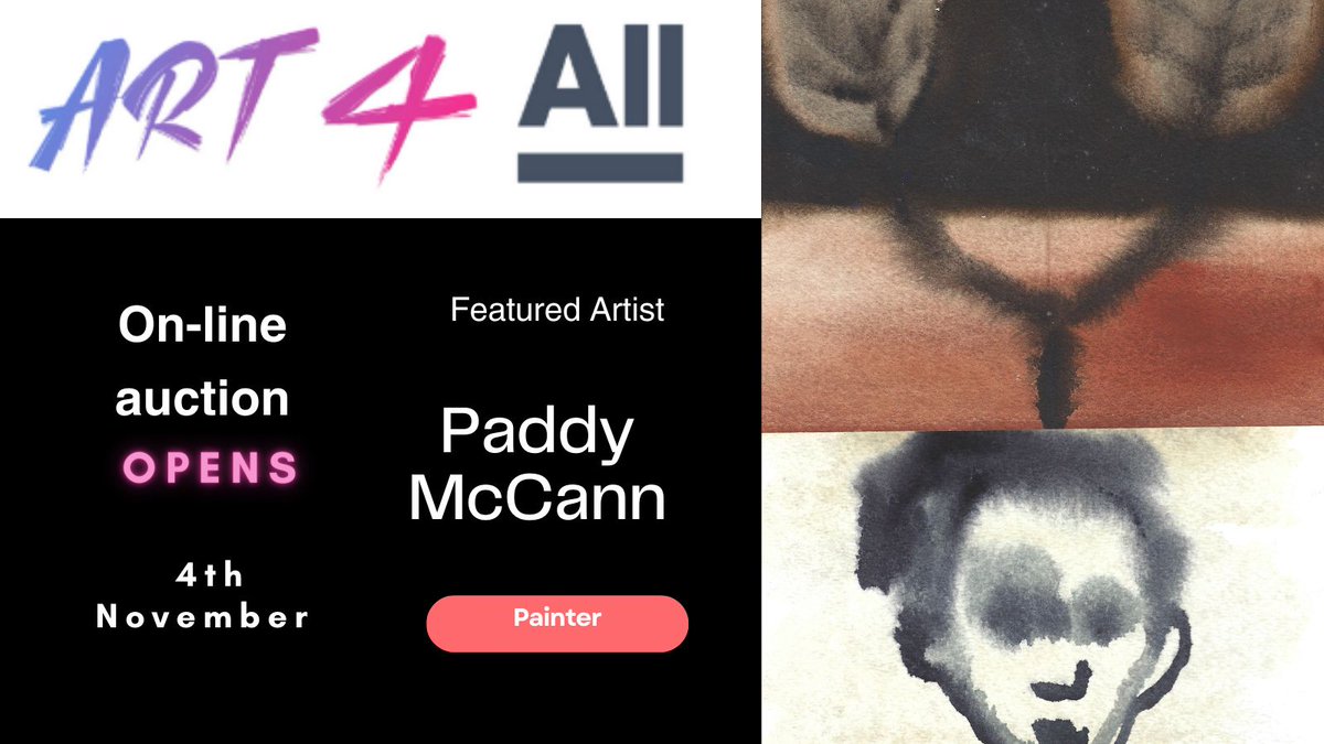ART4ALL is holding an online auction starting on 4th November, featuring some of the UK’s most interesting artists.including Paddy Mcann alliancenow.uk/home/art4all/ #Art4ALL #ReimagineDemocracy