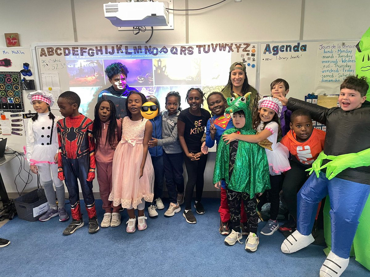 Grade 3 costumes! The energy and excitement is high today!