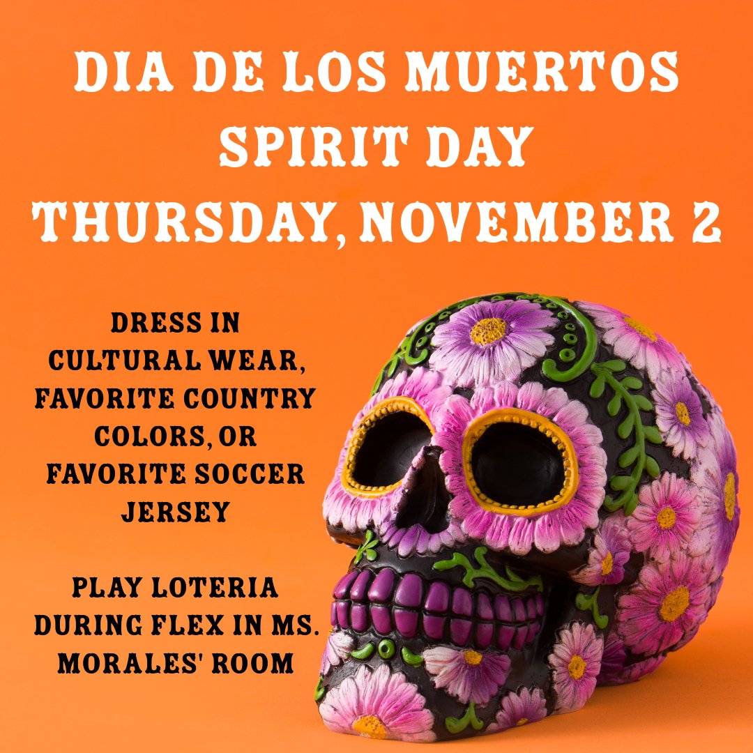 We're celebrating Dia de los Muertos this week at OJHS!  How will you remember your ancestors and honor your heritage this week?