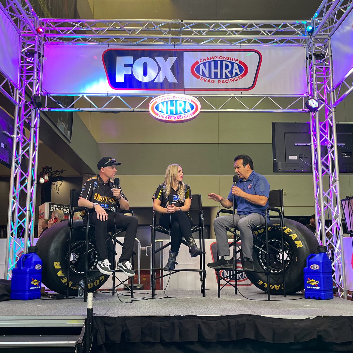 John Force Racing (@jfr_racing) on Twitter photo <a href="/LincolnElectric/">Lincoln Electric</a> <a href="/roberthight7000/">robert hight</a> <a href="/ProckRocket_TF/">Austin Prock</a> <a href="/BrittanyForce/">BrittanyForce</a> <a href="/JohnForce_FC/">John Force</a> <a href="/SEMASHOW/">SEMA Show</a> Last stop at SEMA: <a href="/NHRA/">NHRA</a> on the #NHRAonFOX stage with <a href="/TonyPedregon/">Tony Pedregon</a> <a href="/LincolnElectric/">Lincoln Electric</a> <a href="/roberthight7000/">robert hight</a> <a href="/ProckRocket_TF/">Austin Prock</a> <a href="/BrittanyForce/">BrittanyForce</a> <a href="/JohnForce_FC/">John Force</a> <a href="/SEMASHOW/">SEMA Show</a> Last stop at SEMA: <a href="/NHRA/">NHRA</a> on the #NHRAonFOX stage with <a href="/TonyPedregon/">Tony Pedregon</a>