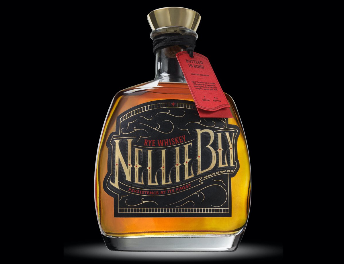 graphisinc's tweet image. What makes a good liquor bottle? What story would make people gravitate towards it? Miami Ad School student Judith Rios explores that with her Platinum-winning bottle label based on intrepid reporter Nellie Bly.

bit.ly/NTNellieBType

#studentdesign #newtalent #typography