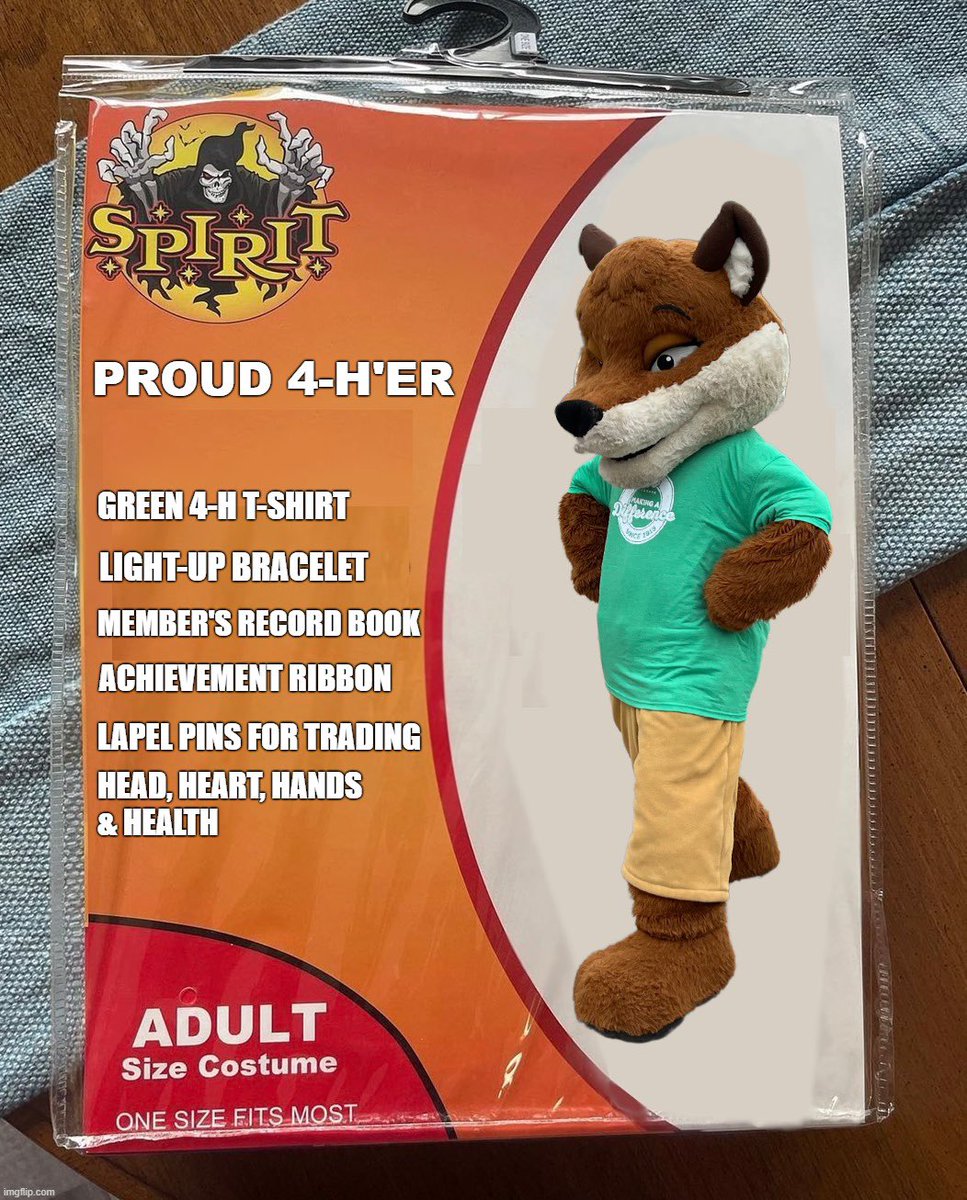 *Foxy attitude not included. #HappyHalloween #ShowYour4HColours #4His4me